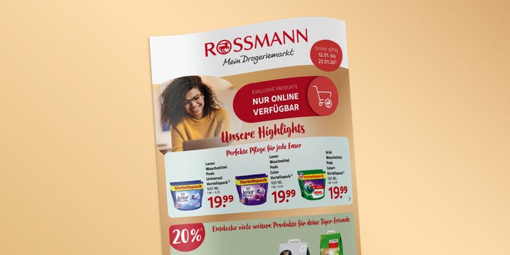 Abgebildet ist das aktuelle Prospekt unserer Online-Angebote.