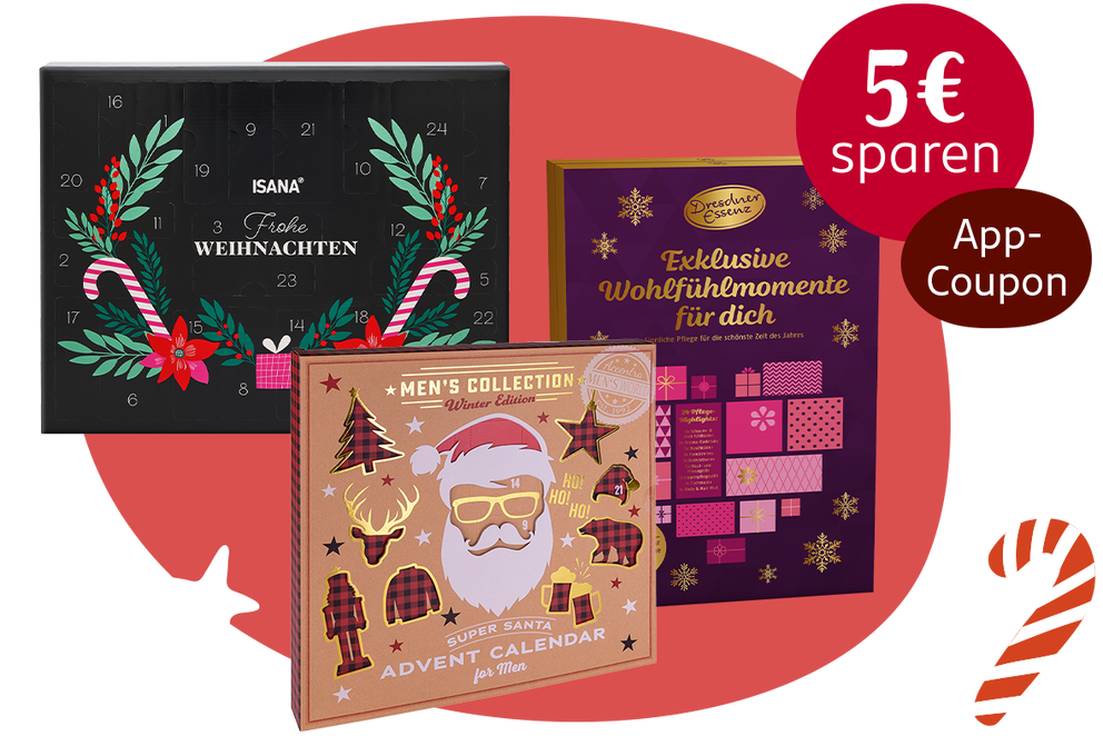 Abgebildet sind die Adventskalender der Coupons