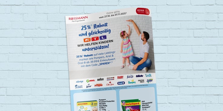 Abgebildet ist das aktuelle Prospekt unserer Online-Angebote.