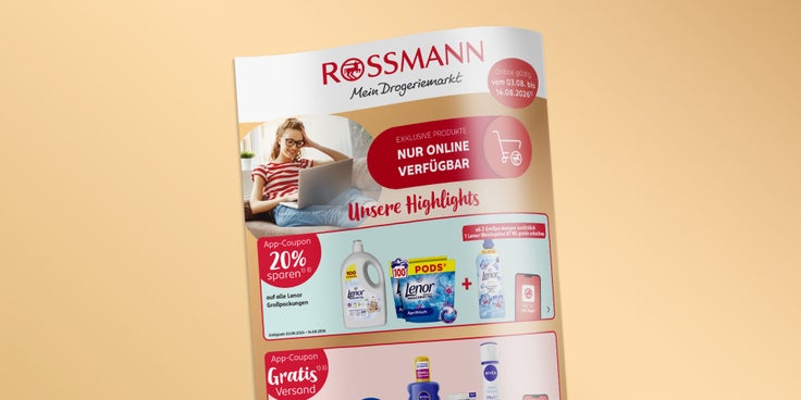Abgebildet ist das aktuelle Prospekt unserer Online-Angebote.