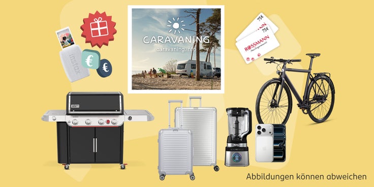 Beispielhafte Gewinne des BON Chance App Gewinnspiels.