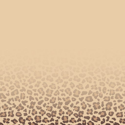 Beigefarbener Hintergrund mit nach unten dichter werdendem Leopardenmuster