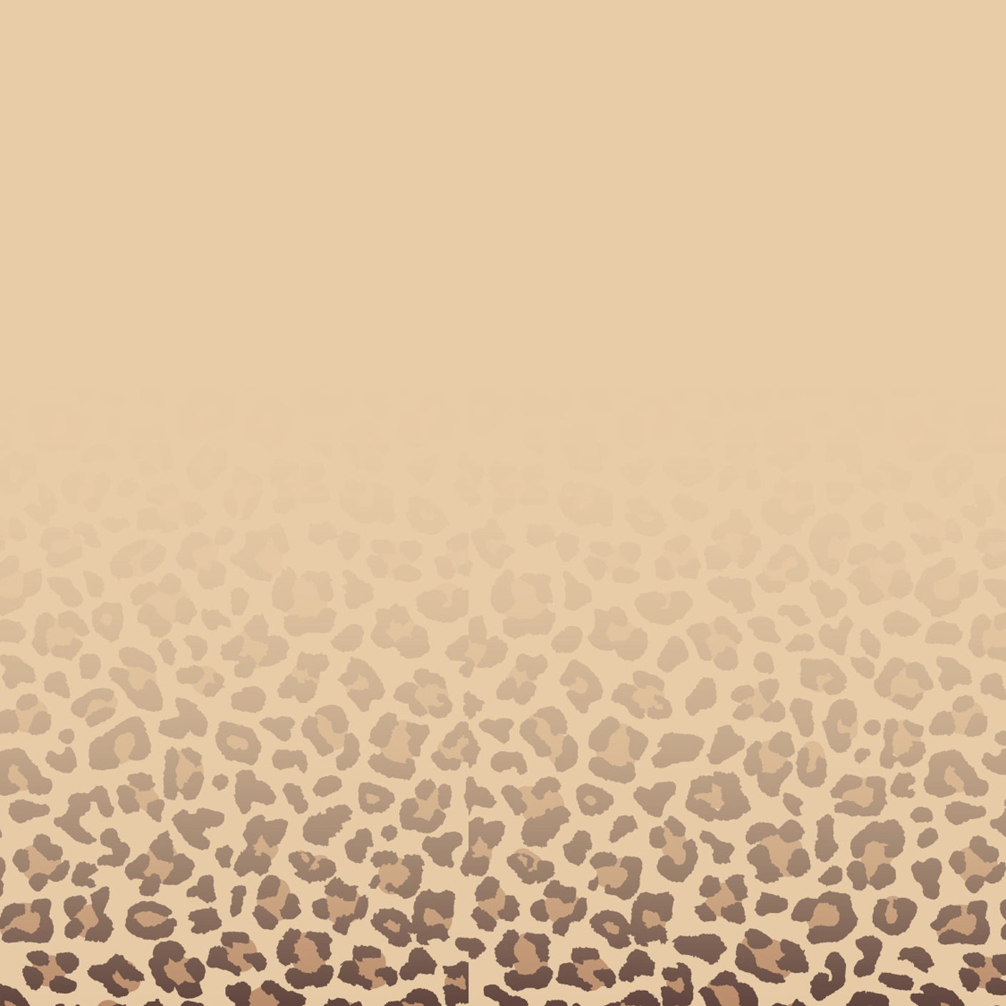Beigefarbener Hintergrund mit nach unten dichter werdendem Leopardenmuster