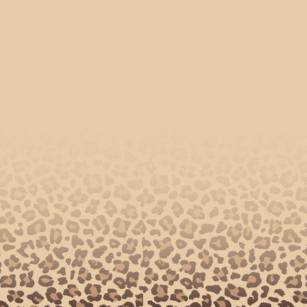 Beigefarbener Hintergrund mit nach unten dichter werdendem Leopardenmuster