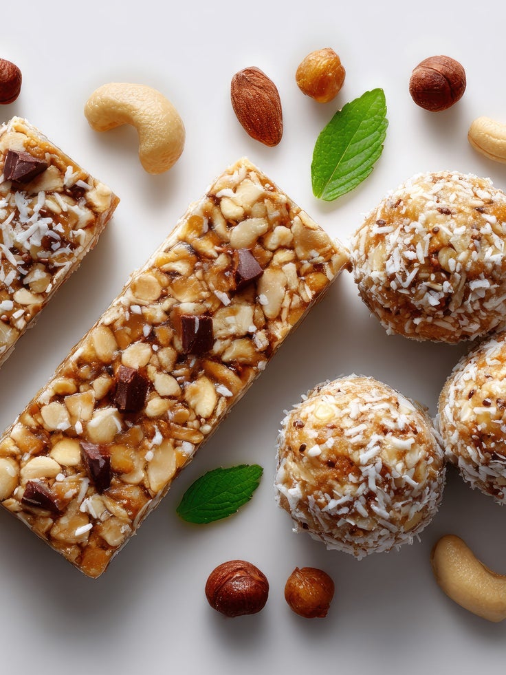 Müsliriegel mit Nüssen