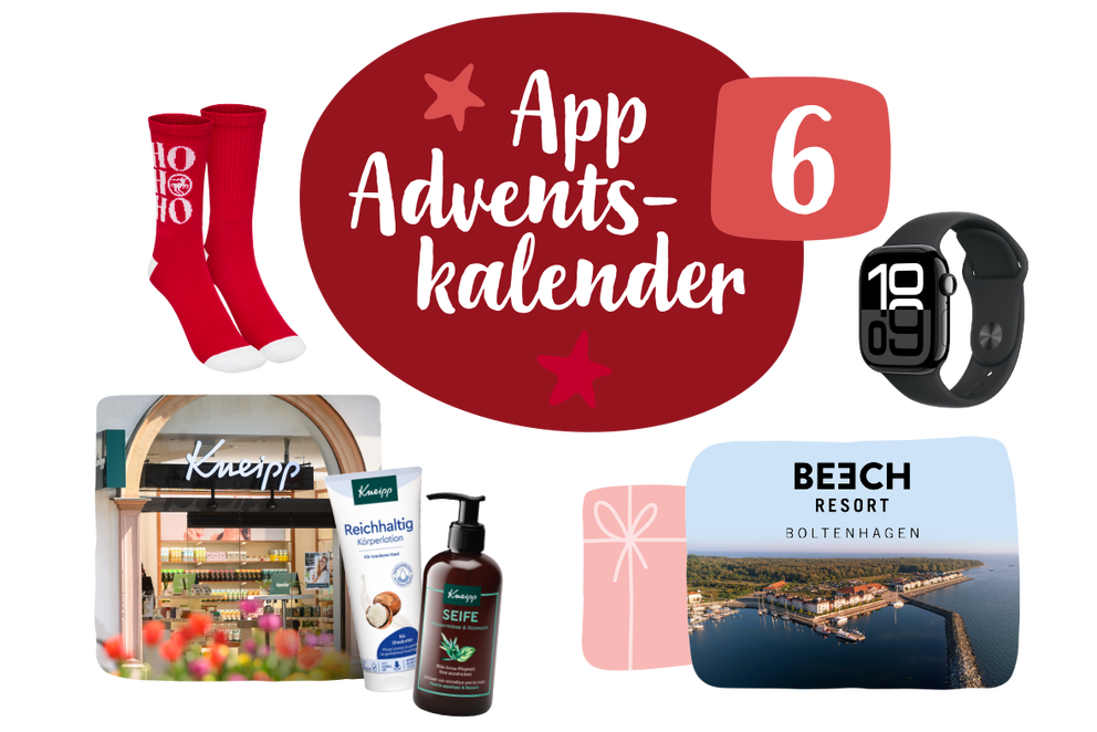 Beispielhafte Gewinne für das 6. Türchen