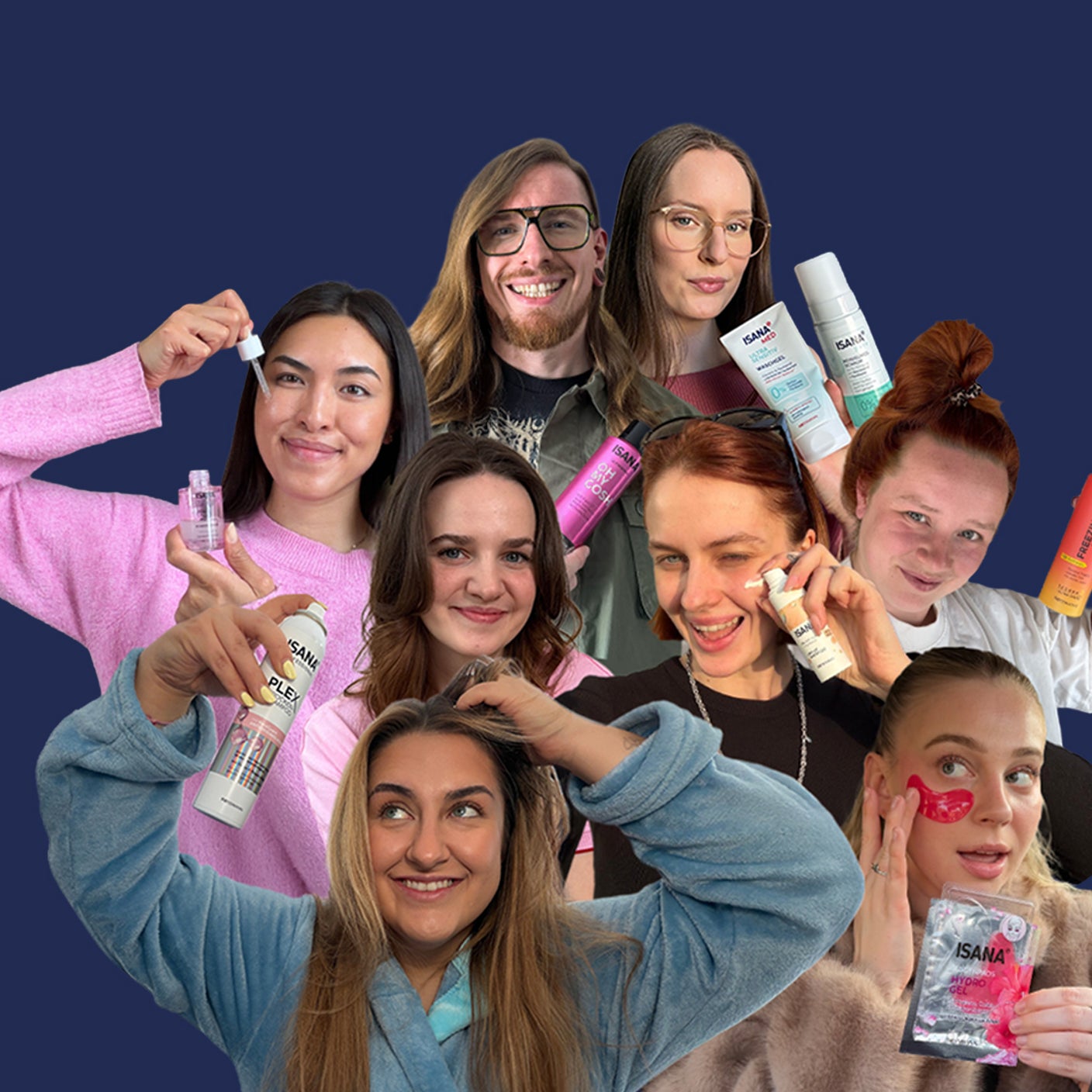 Abgebildet sind verschiedene Influencer