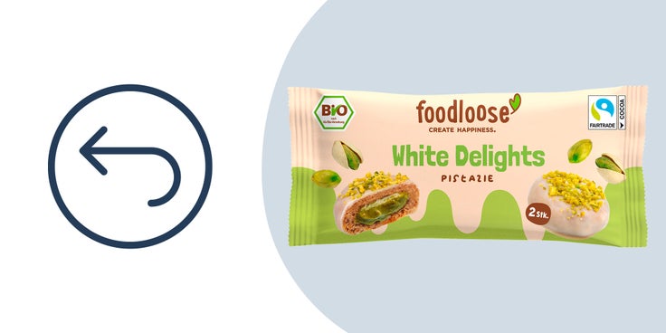 Abgebildet ist beispielhaft das foodloose Produkt, das zurückgerufen wird. 